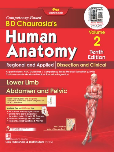 Chaurasia's Human Anatomy Lower Limb & Abdomen 10th Edition
